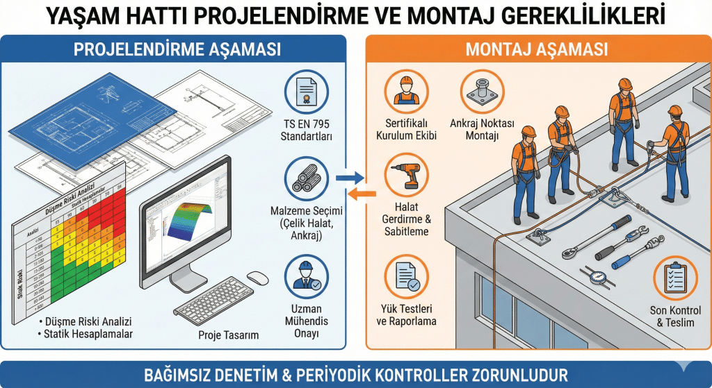 Yaşam Hattı Projelendirme ve Montaj Gereklilikler